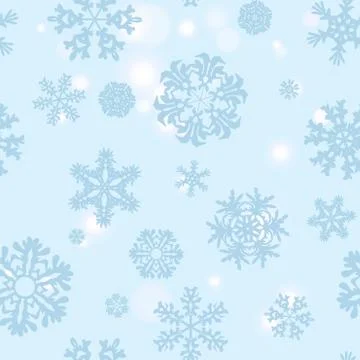 Snowflake Pattern. Snowflake vector texture. Christmas and new year concept Stock Illustration