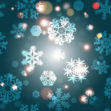 Snowflake Pattern. Snowflake vector texture. Christmas and new year concept 스톡 일러스트