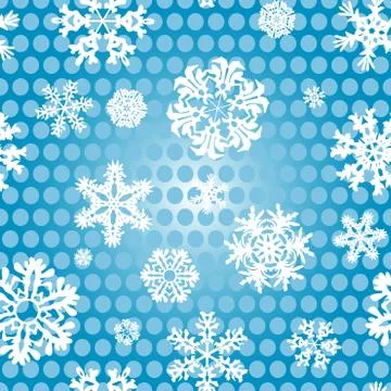 Snowflake Pattern. Snowflake vector texture. Christmas and new year concept Illustrazione stock