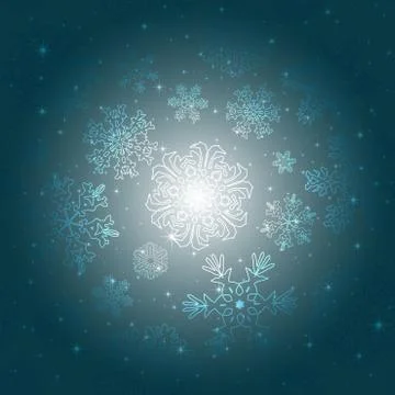 Snowflake Pattern. Snowflake vector texture. Christmas and new year concept 스톡 일러스트