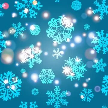 Snowflake Pattern. Snowflake vector texture. Christmas and new year concept Illustrazione stock