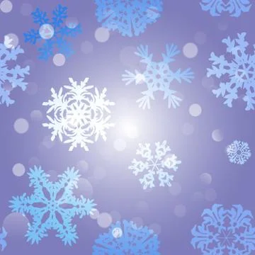 Snowflake Pattern. Snowflake vector texture. Christmas and new year concept Stock Illustration