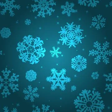 Snowflake Pattern. Snowflake vector texture. Christmas and new year concept Stock Illustration