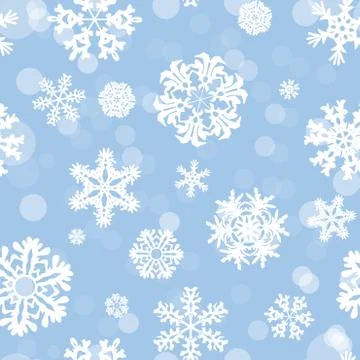 Snowflake Pattern. Snowflake vector texture. Christmas and new year concept Stock Illustration