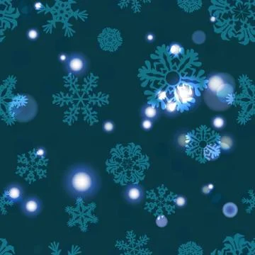 Snowflake Pattern. Snowflake vector texture. Christmas and new year concept Stock Illustration