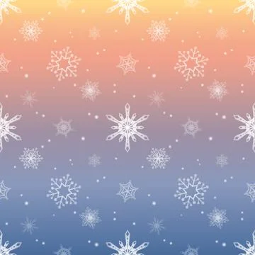 Snowflake pattern tint layer pastel sky color background Stock Illustration