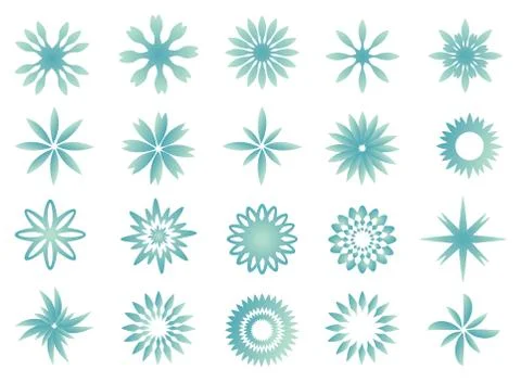 Snowflake Pattern Vector Illustration Stock Illustration