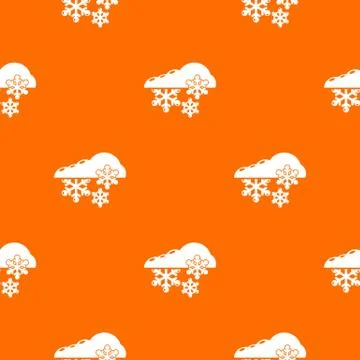 Snowflake pattern vector orange Stock Illustration