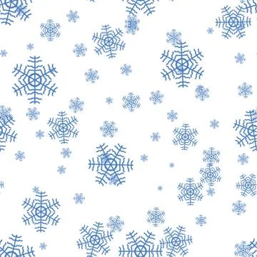 Snowflake pattern on a white background Stock Illustration