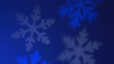 Snowflake  projection lights, phantom blue color Stock Footage 122980873