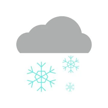 Snowflake Rain Illustrazione stock