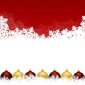 Snowflake red background Illustrazione stock