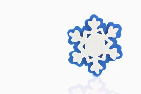 Snowflake with reflection Stock Photos