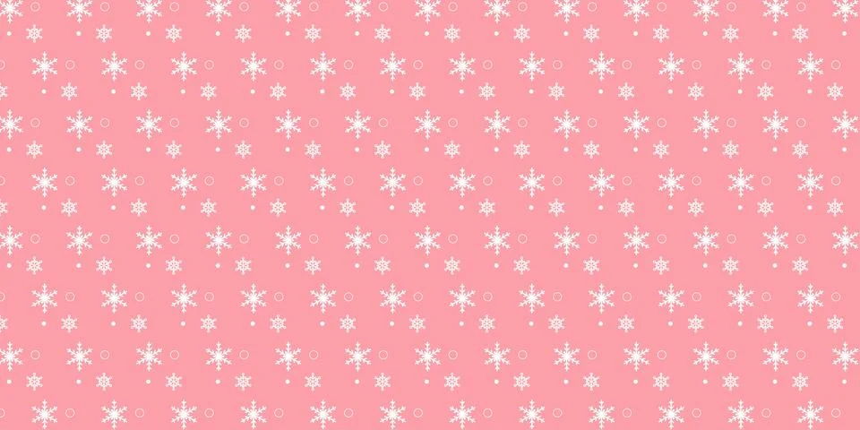 Snowflake Repeating Pattern Winter Design 스톡 일러스트