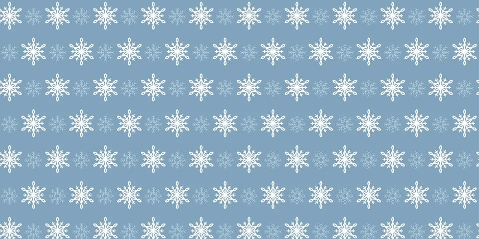 Snowflake Repeating Pattern Winter Design 스톡 일러스트
