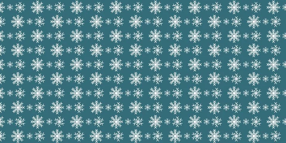 Snowflake Repeating Pattern Winter Design 스톡 일러스트