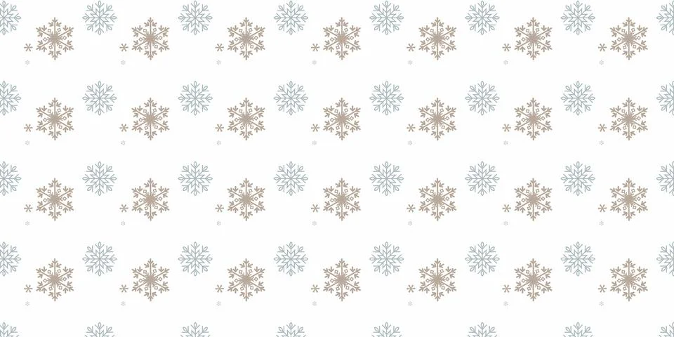 Snowflake Repeating Pattern Winter Design Stock Illustration
