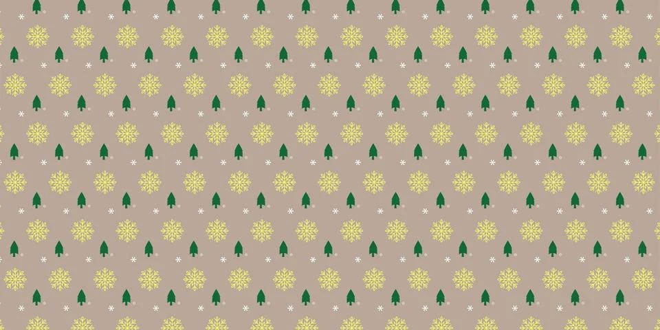 Snowflake Repeating Pattern Winter Design Stock Illustration