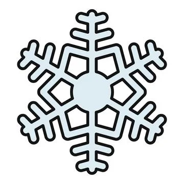 Snowflake representing winter weather and christmas holiday season Stock Illustration