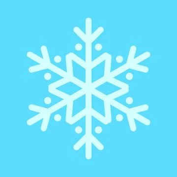 Snowflake Rounded Symbol Vector Illustration Stock Illustration
