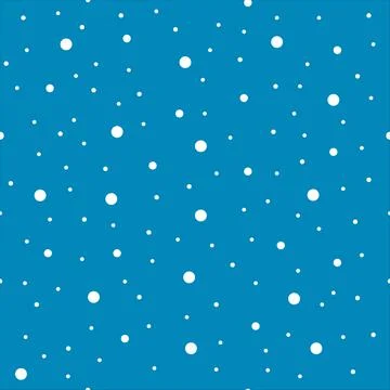 Snowflake seamless pattern , snow texture winter background, christmas dot ve Stock Illustration