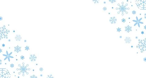 Snowflake set background. Isolated snowflake vector icon logo snow Xmas イラスト素材