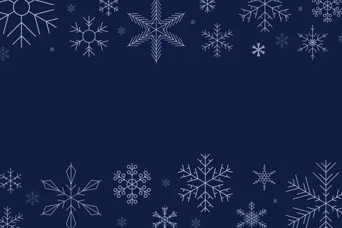 Snowflake set background. Isolated snowflake vector icon logo snow Xmas Illustrazione stock
