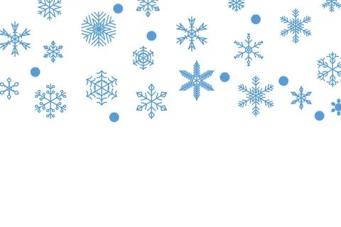 Snowflake set background. Isolated snowflake vector icon logo snow Xmas Stock Illustration