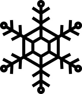 Snowflake set background. Isolated snowflake vector icon logo snow Xmas イラスト素材