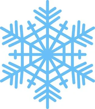 Snowflake set background. Isolated snowflake vector icon logo snow Xmas Stock Illustration