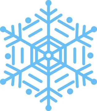Snowflake set background. Isolated snowflake vector icon logo snow Xmas Stock Illustration