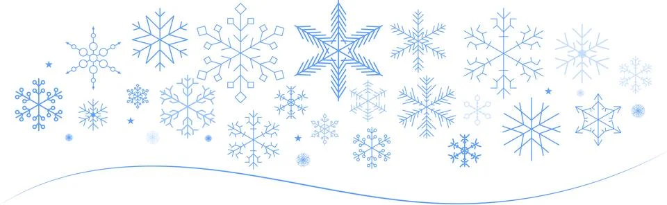 Snowflake set background. Isolated snowflake vector icon logo snow Xmas イラスト素材