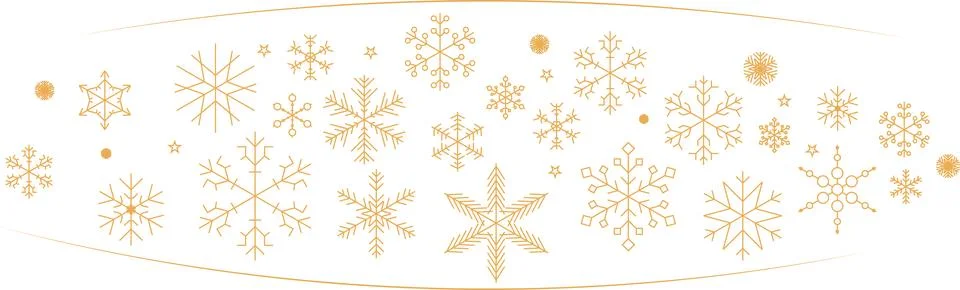 Snowflake set background. Isolated snowflake vector icon logo snow Xmas イラスト素材