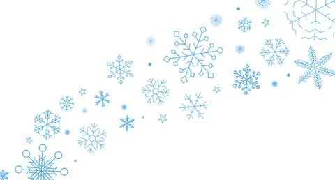 Snowflake set background. Isolated snowflake vector icon logo snow Xmas イラスト素材