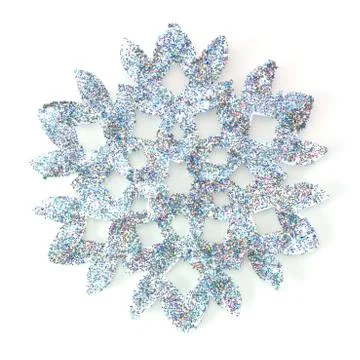 Snowflake shape decoration Stock Photos