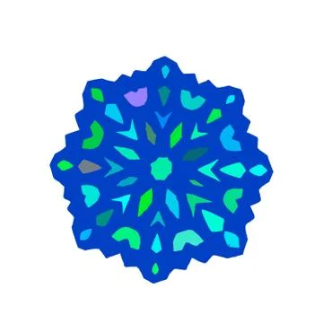 Snowflake sign design. Stock Illustration