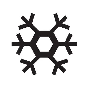 Snowflake sign icon Stock Illustration