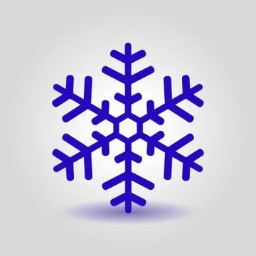 Snowflake sign icon Illustrazione stock
