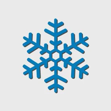 Snowflake sign icon. Stock Illustration