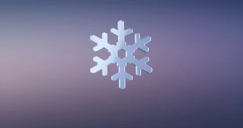 Snowflake Silver 3d Icon Stock Footage 71729822