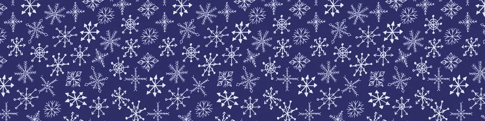Snowflake simple doodle illusatration 스톡 일러스트