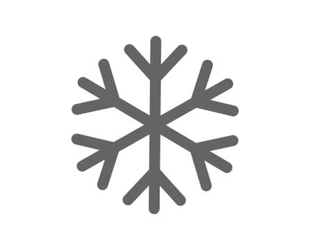 Snowflake simple icon. Design element vector illustraton. Stock Illustration