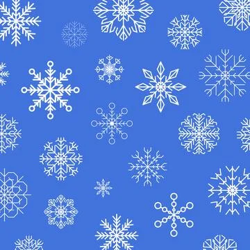 Snowflake snow freeze winter thin line outline icon. Snowflakes icon set Stock Illustration