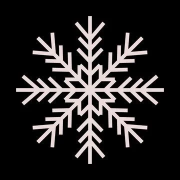 Snowflake snow freeze winter thin line outline icon. Snowflakes icon set Stock Illustration