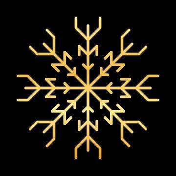 Snowflake snow freeze winter thin line outline icon. Snowflakes icon set Illustrazione stock