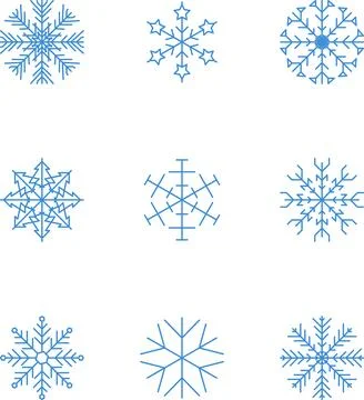 Snowflake snow freeze winter thin line outline icon. Snowflake icon. Keep frozen Stock Illustration
