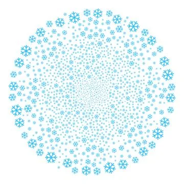 Snowflake Spiral Spin Stock Illustration