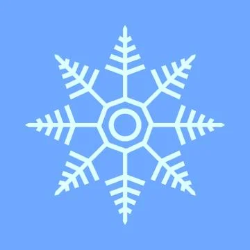 Snowflake Star Symbol Vector Illustration Stock Illustration