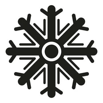 Snowflake symbol representing winter, cold, and freeze elements イラスト素材
