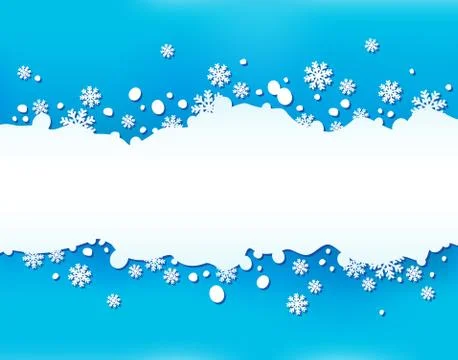 Snowflake theme background - illustration. Stock Illustration